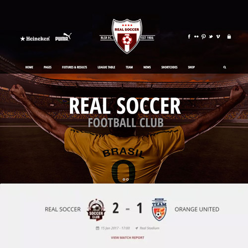 Real Soccer – Sport Clubs Responsive WP Theme